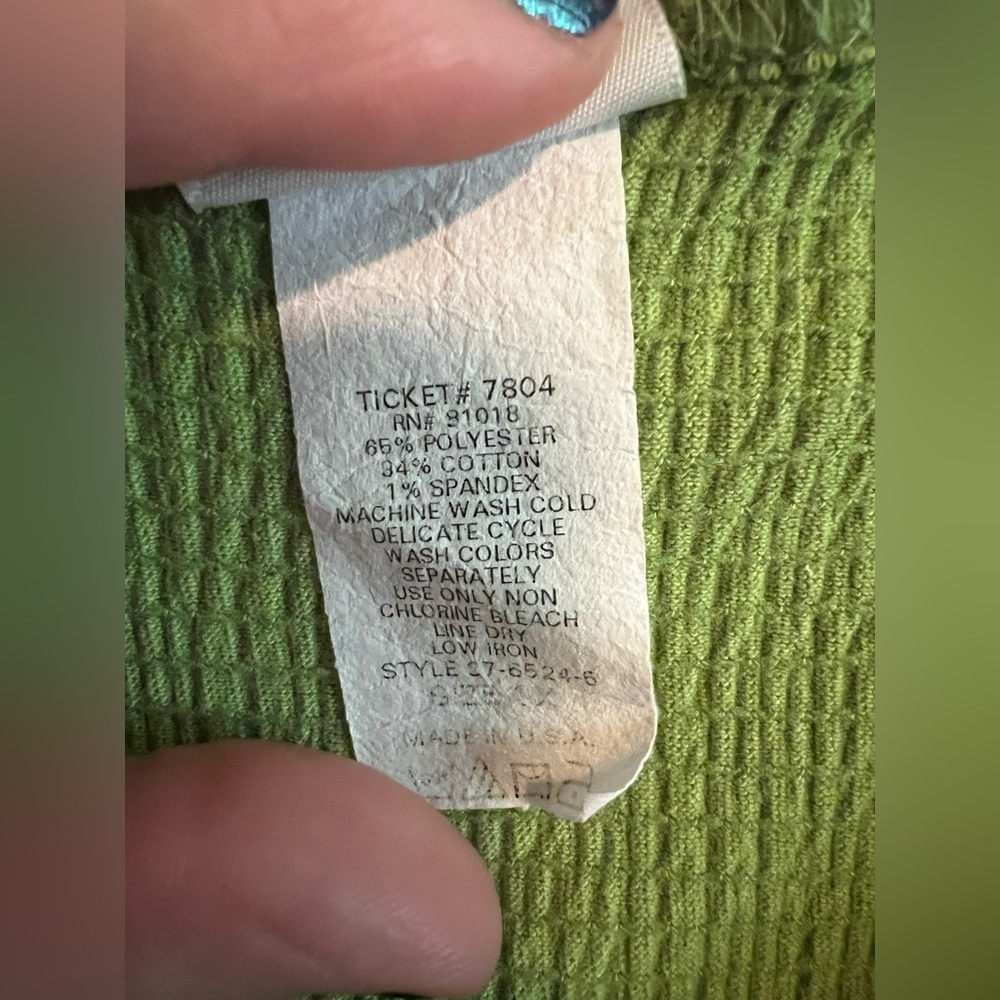 Roaman's Green Tank Top Size 1X - Picture 3 of 6